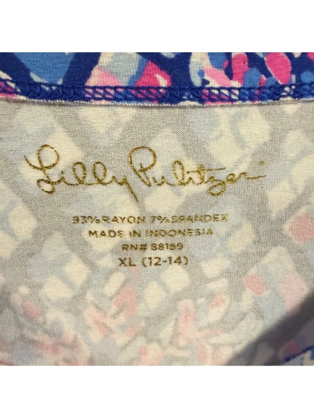 Lilly‎ Pulitzer Girls Mini Sophie Dress in Royal Purple Pop Up XL (12-14)